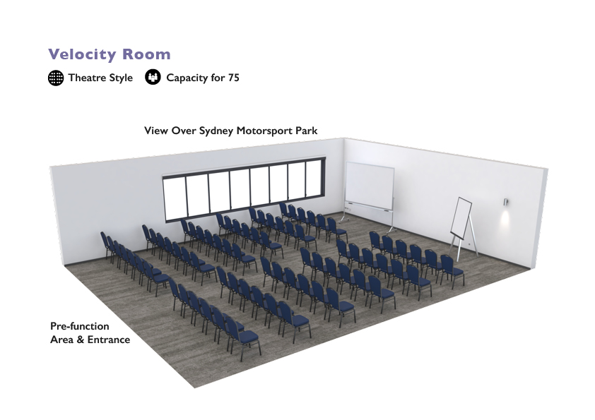 Alpha Hotel Eastern Creek - Velocity Room - Theatre Style